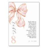 Tying the knot bridal shower Pink bow. Kaart (Voorkant)
