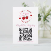 Tying the Knot Bridal Shower Registry Informatiekaartje (Staand voorkant)