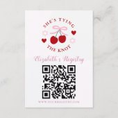 Tying the Knot Bridal Shower Registry Informatiekaartje (Voorkant)