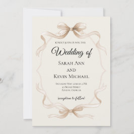 Tying the Knot Wedding Invitation Kaart