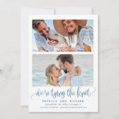 Tying The Knot Wedding Save The Date 2 Foto Kaart (Voorkant)