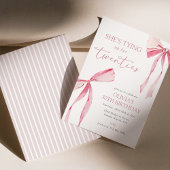 Tying Up Her Twenties Coquette Bow 30e verjaardag Kaart