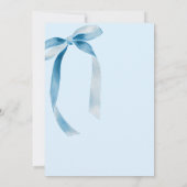 Tying Up My 20s Chic Blue Bow 30e verjaardagsfeest Kaart (Achterkant)