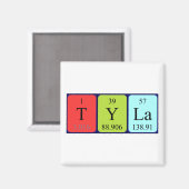 Tyla periodieke tabelnaam magnet (Voorkant / Achterkant)