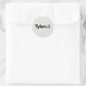 Tylenol Logo Design Ronde Sticker (Tas)