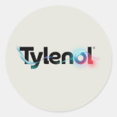 Tylenol Logo Design Ronde Sticker (Voorkant)