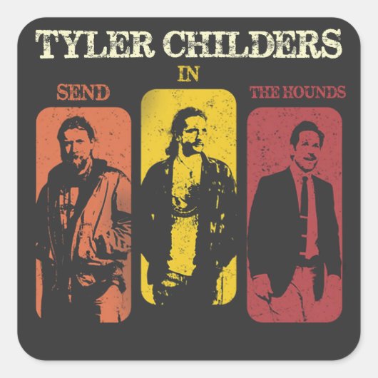 Tyler Childers Music Shirt Vierkante Sticker (Voorkant)
