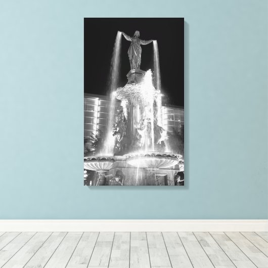 Tyler Davidson Fountain Canvas Afdruk (Insitu (Houten vloer))