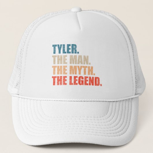 Tyler De Man De Mythe De Legende Trucker Pet (Voorkant)