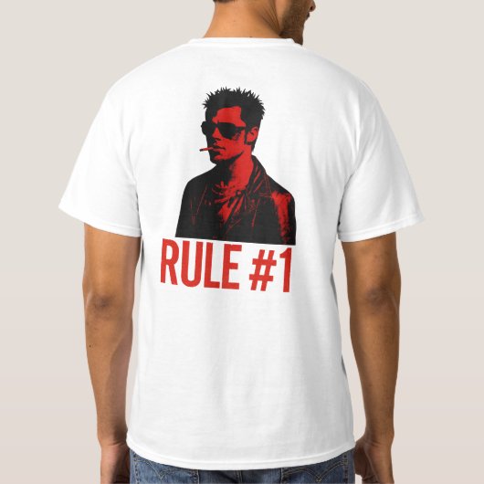 Tyler durden fight club t-shirt (Achterkant)