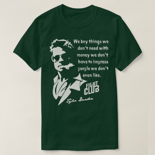 Tyler Durden Quote T-shirt (Design voorkant)