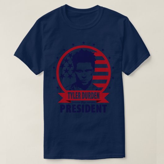 Tyler Durden voor President T-shirt (Design voorkant)