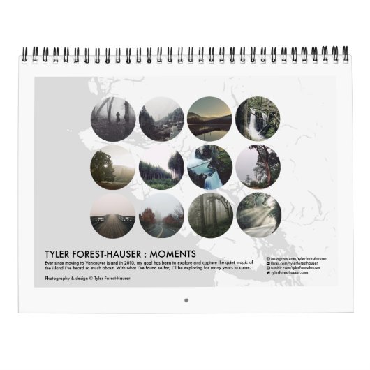 Tyler Forest-Hauser : Momenten Kalender (Achterkant)