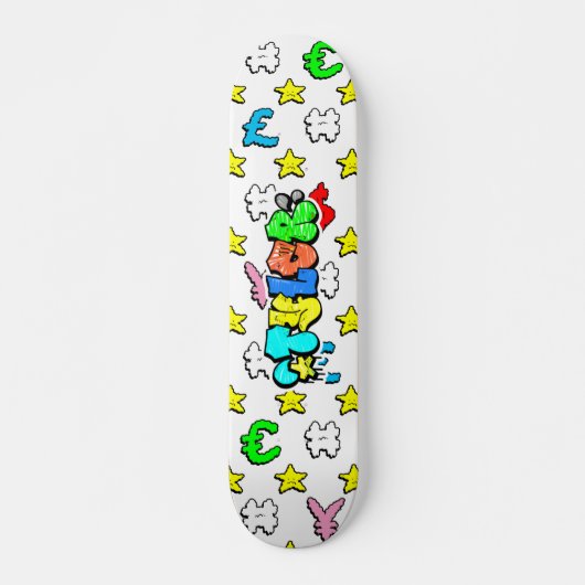 Tyler Graffiti aangepast skateboard (Voorkant)