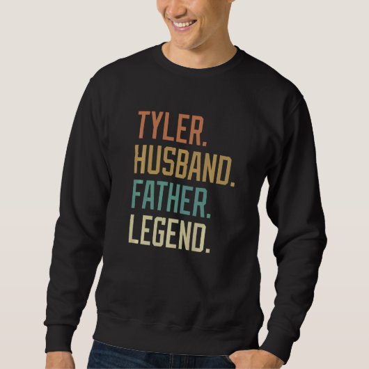 Tyler Husband Father Legend Father's Day Retro   Trui (Voorkant)