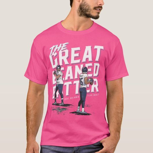 Tyler Lockett Doug Baldwin Seattle Baseball T-shirt (Voorkant)