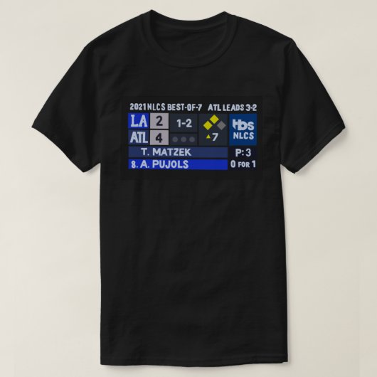 Tyler Matzek Game 6 Scorebord Classic T Shirt (Design voorkant)