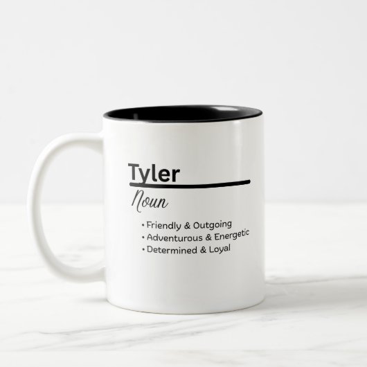Tyler, Persoonlijke naam mok (Links)