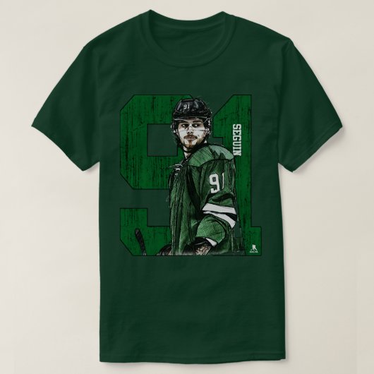 Tyler Seguin Dallas Sketch 91 TShirt 2 (Design voorkant)