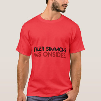 Tyler Simmons Was Onsides T-shirt
