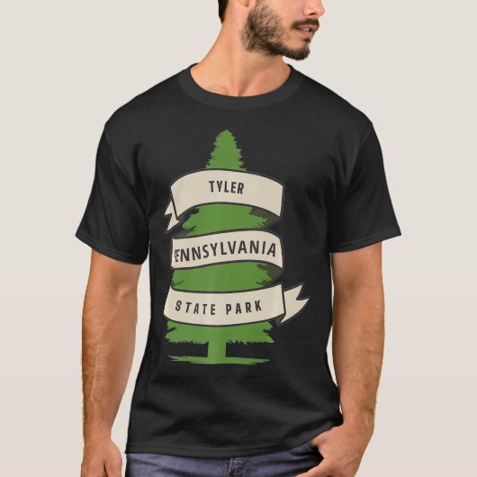 Tyler State Park Pennsylvania Forest PA Hiking Pre T-shirt (Voorkant)