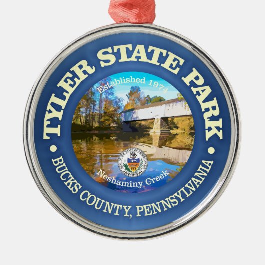 Tyler State Park SP Metalen Ornament (Voorkant)