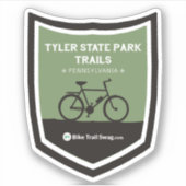 Tyler State Park Trails Sticker (Voorkant)