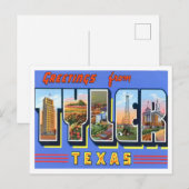Tyler, Texas  Big Letters Briefkaart (Voorkant / Achterkant)