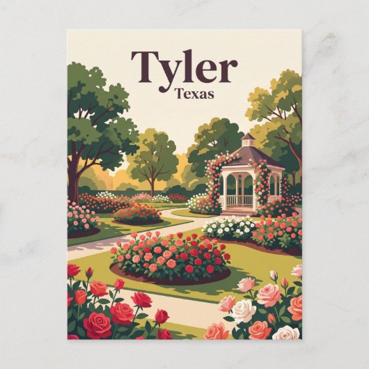 Tyler, Texas Briefkaart (Voorkant)