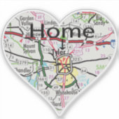Tyler Texas Home Map Sticker (Voorkant)