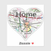 Tyler Texas Home Map Sticker (Vel)