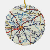 Tyler Texas Kerstornament Keramisch Ornament (Voorkant)