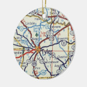 Tyler Texas Kerstornament Keramisch Ornament (Links)