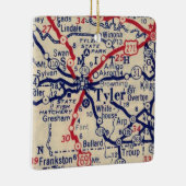 Tyler TX 1941 Map Keramisch Ornament (Rechts)