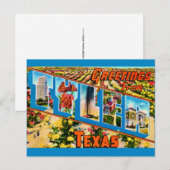 Tyler TX Ansichtkaart Briefkaart (Voorkant / Achterkant)