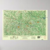 Tyler TX  Topo Map Poster (Voorkant)