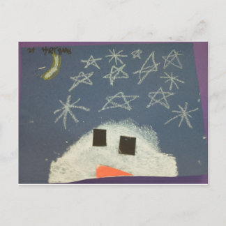 Tyler's Snowman Briefkaart