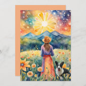 Tyme in Sunshine Scenery Aangepaste Kaart (Voorkant / Achterkant)