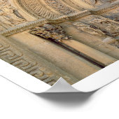 Tympanum van de veranda met de afbeelding van Chri Poster (Hoek)