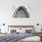 Tympanum van het linkerportaal canvas afdruk (Insitu (Slaapkamer))