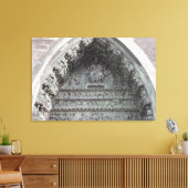 Tympanum van het linkerportaal canvas afdruk (Insitu (Woonkamer))