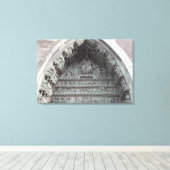Tympanum van het linkerportaal canvas afdruk (Insitu (Houten vloer))