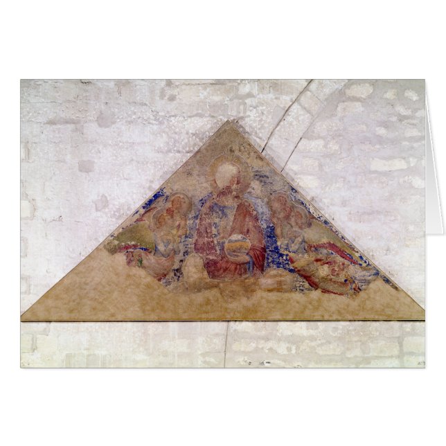 Tympanum voor de Savior Blessing, 1341 (Voorkant Horizontaal)