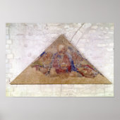 Tympanum voor de Savior Blessing, 1341 Poster (Voorkant)