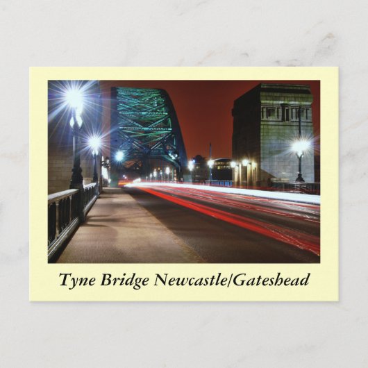 Tyne Bridge Briefkaart (Voorkant)