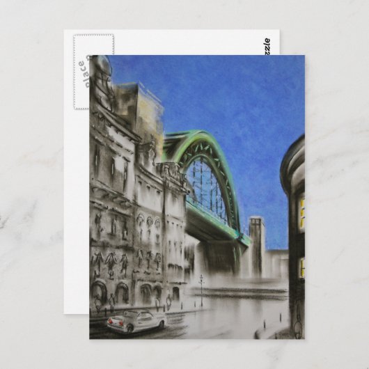 Tyne Bridge, Engeland Briefkaart (Voorkant / Achterkant)