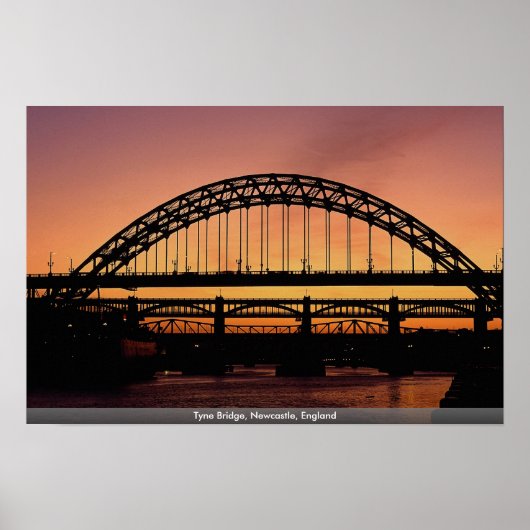 Tyne Bridge, Newcastle, England Poster (Voorkant)