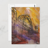 Tyne Bridge Newcastle Postcard Briefkaart (Voorkant / Achterkant)