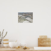 Tyne Bridge Newcastle Silhouette Schets Kunst Poster (Keuken)