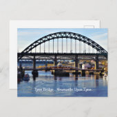 Tyne Bridge Newcastle UK Foto Briefkaart (Voorkant / Achterkant)